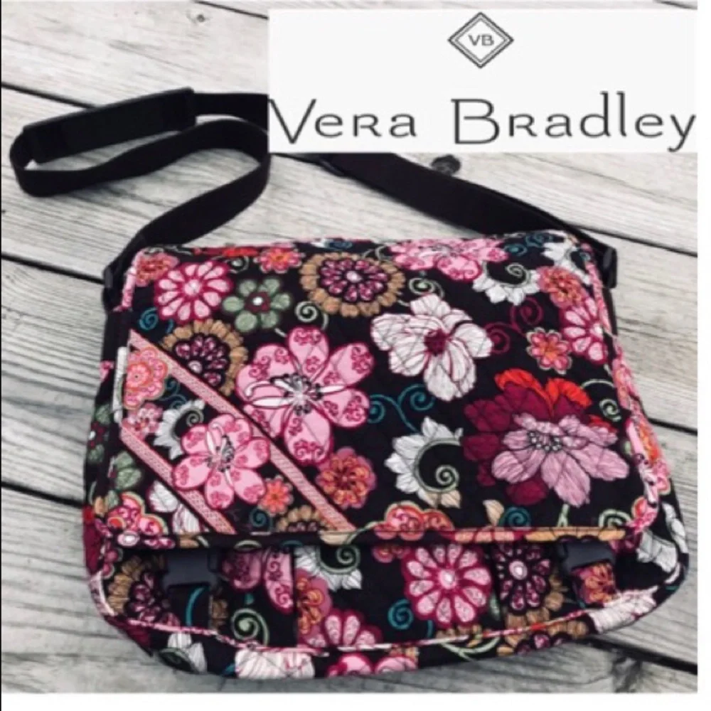 ✏️BACK2SCHOOL✏️ Laptop Messenger Mod Floral Pink
